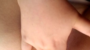 close-up of me playing with my pussy