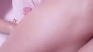 tiny busty asian teen rubbing pussy in cute panties and moaning for daddy