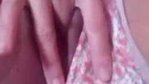 moaning and rubbing my hairy pussy for daddy