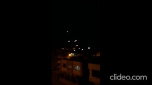 Juegos pirotecnicos de noche Riobamba-Ecuador