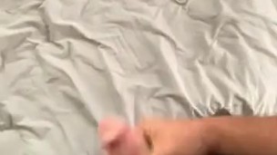 A quick jerk with a soft dick
