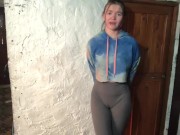 POV Girlfriend pisses herself for you! Pee desperation! 10/16