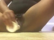 Big white dildo juicy pussy 12/16