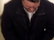 Licking mistress's feet in a school stair case 10/16