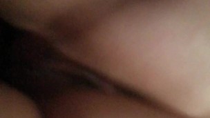 Latina teen shaking ass in bed after fucking
