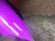 Playing with my hairy pussy  10/16