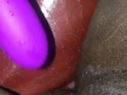 Playing with my hairy pussy  13/16