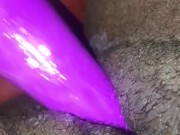 Playing with my hairy pussy  7/16