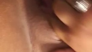 Clit rubbing. Late night toy