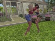 Pantyhose Neighbors Catfight Phantasy 4/16