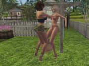 Pantyhose Neighbors Catfight Phantasy 6/16