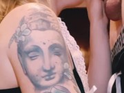 My roommate creampies my ass after I ride his thick cock 1/16