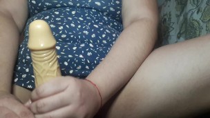 This is how I'd jerk you off (using my dildo) 