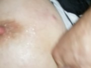 Slut wife Squirting from toy and cock DP and gets  a big cock facefuck with CIM 7/16