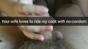 Your cheating wife ride my bare cock daily! [Snapchat. Cuckold]
