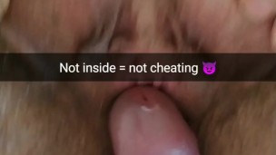 While my dick not inside - your wife not cheated you [Cuckold, Snapchat]
