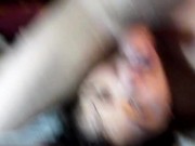 Rough wet sloppy face fuck with sloppy kinky rimjob from sexy submissive wife 12/16