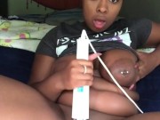 Jadeenasty Squirted with new toy 8/16