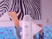 Angie Daniels ASMR with my feet soft sounds 12/16