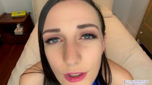 Clara Dee Begs You To Cum In Her Mouth - JOI July 25 - Close Up Face