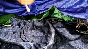 Jerk off through my dazzle pants