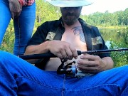 Fish Bank Skank ! He made a stranger squirt while finger banging her outside !  6/16