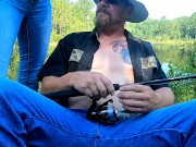 Fish Bank Skank ! He made a stranger squirt while finger banging her outside !  7/16