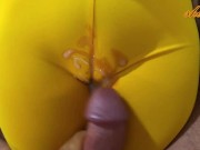  Step Mom in leggings lets me play, rub and cum over her pussy (hot cameltoe) 60FPS   12/16