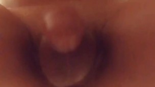 Sissy Relyks fucks herself and cums on BWC dildo