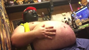 beer bloating builder pig ASMR test