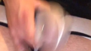 My SnapChat Video' 15 ** TIED UP COCK & BALLS in Slow Motion **