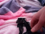 Cumming in panties of my stepsister 16/16