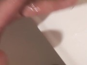 Jerking big white cock  16/16