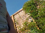 Cute LIttle Bitch Pisses On The Lawn 1/16