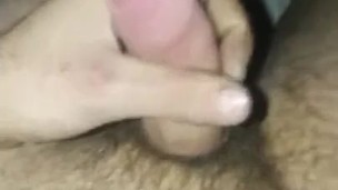 Uncut dick shoot nice load of cum