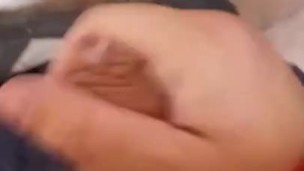 Gas station fun with a white hairy cock