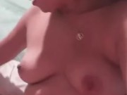 my stepmother stays with me alone and masturbates while I watch her
