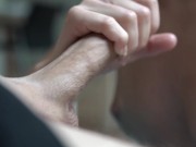 CUM ONTO TITS, Teen Pulsating Orgasm After Sensual Blowjob Warm Cumshot 4K 15/16