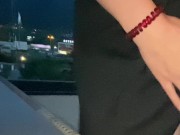 Big tip makes waitress fuck on top roof cafe 4/16