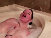 Masturbating in the tub with my hair slicked back- Stacey38G