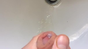 Close up huge cumshot