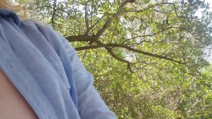 Tits out at public beach park