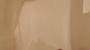 Jerking Off In Shower While GF Is In Bedroom