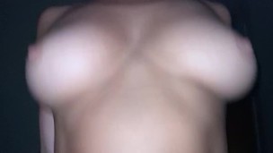 Perfect big tits bouncing riding bfs dick