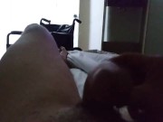 Long Thick White Cock Stroking