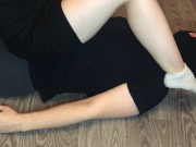 Fuck girl white sock, sockjob and pov show socks, smell socks and domination 12/16