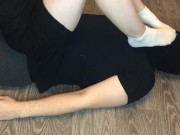 Fuck girl white sock, sockjob and pov show socks, smell socks and domination 6/16