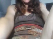 Camgirl LOVES her BIG FEET soles! She touches her sexy foot & has so much pleasure she CUMS! 16/16