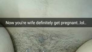 Your wife getting pregnant now! [Cuckold. Snapchat]