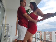 Kathalina777 hace un delicioso anal en el balcon de au casa y termina con la leche en su boca 2/16